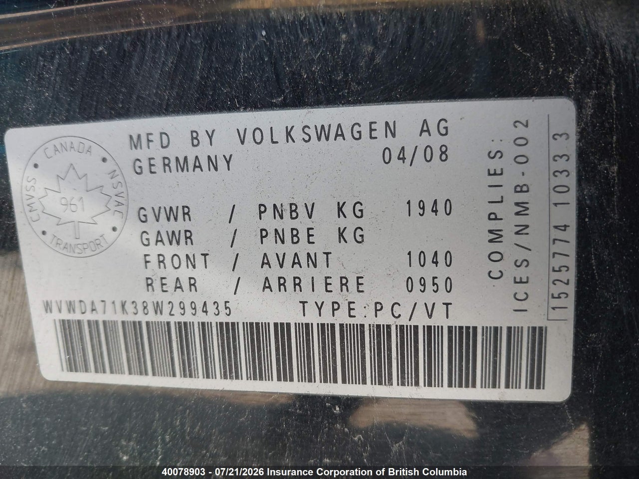 2008 VOLKSWAGEN RABBIT thumbnail 10