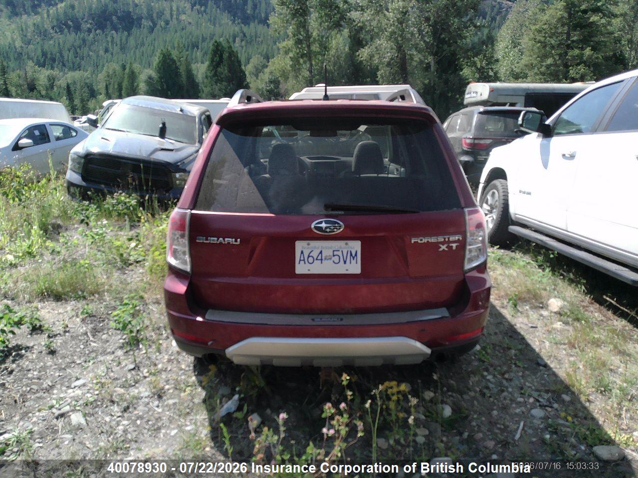 2009 SUBARU FORESTER 2.5XT LIMITED thumbnail 12