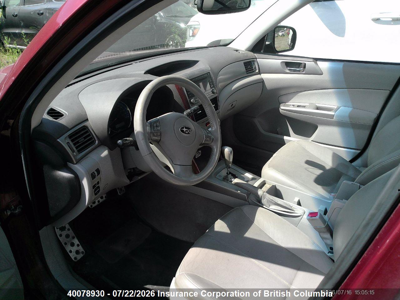 2009 SUBARU FORESTER 2.5XT LIMITED thumbnail 9