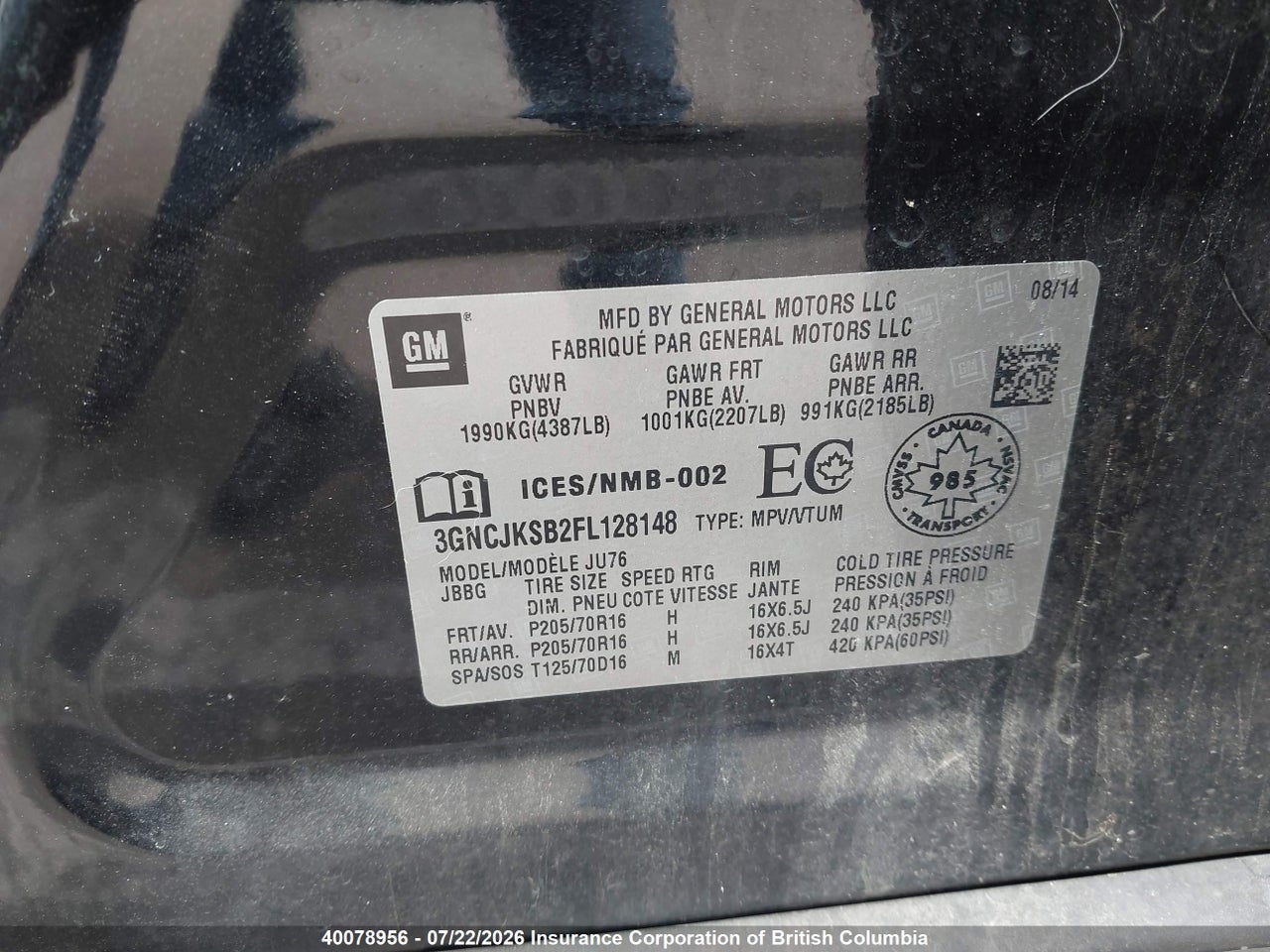 2015 CHEVROLET TRAX thumbnail 10