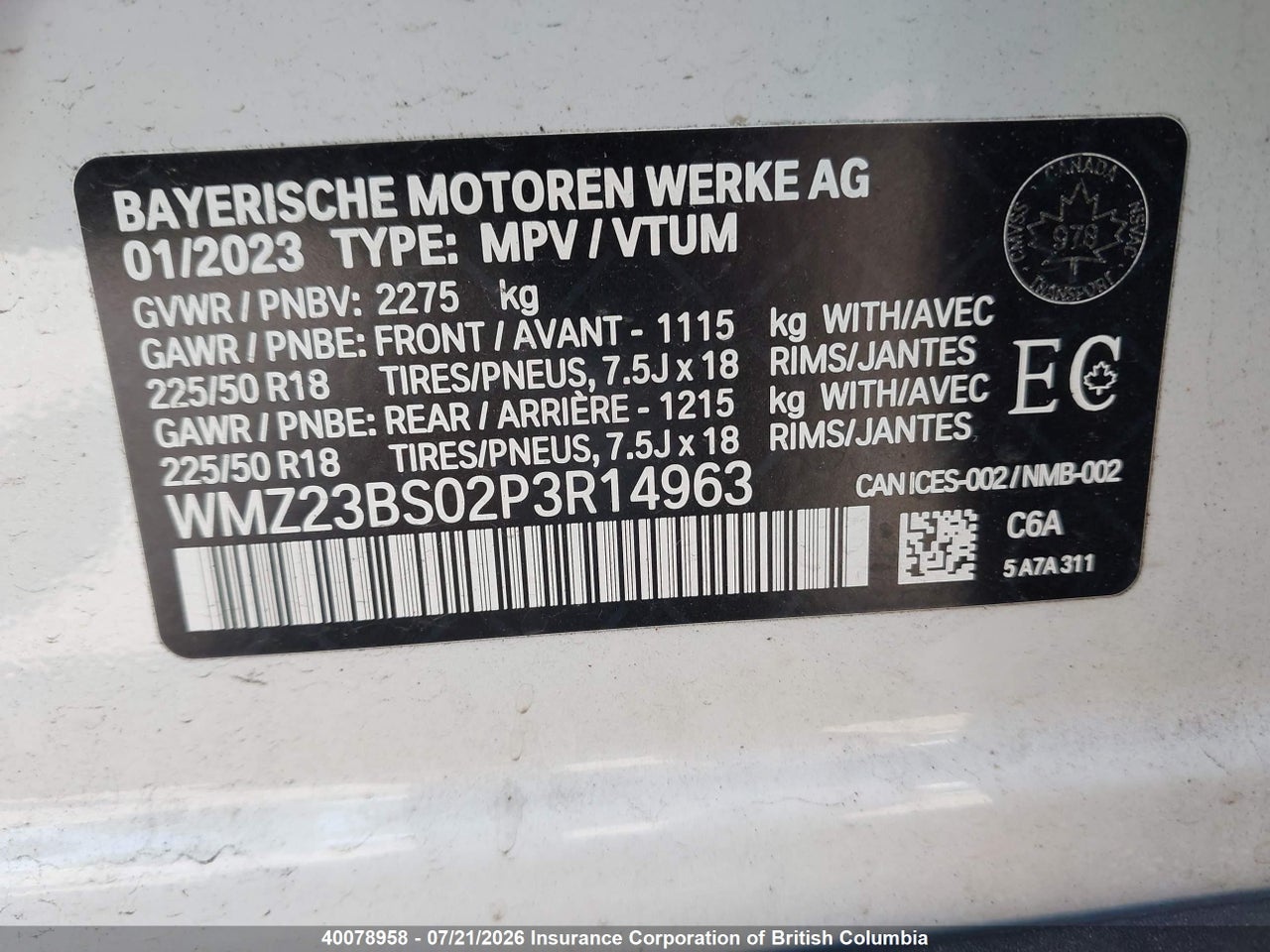 2023 MINI SE COUNTRYMAN COOPER thumbnail 10