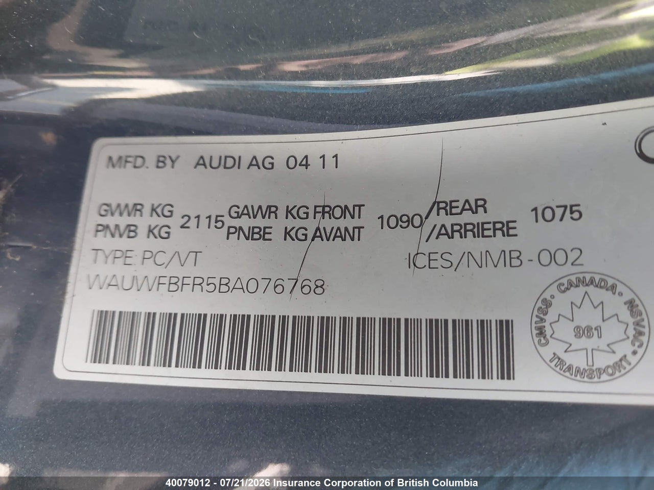 2011 AUDI A5 thumbnail 10