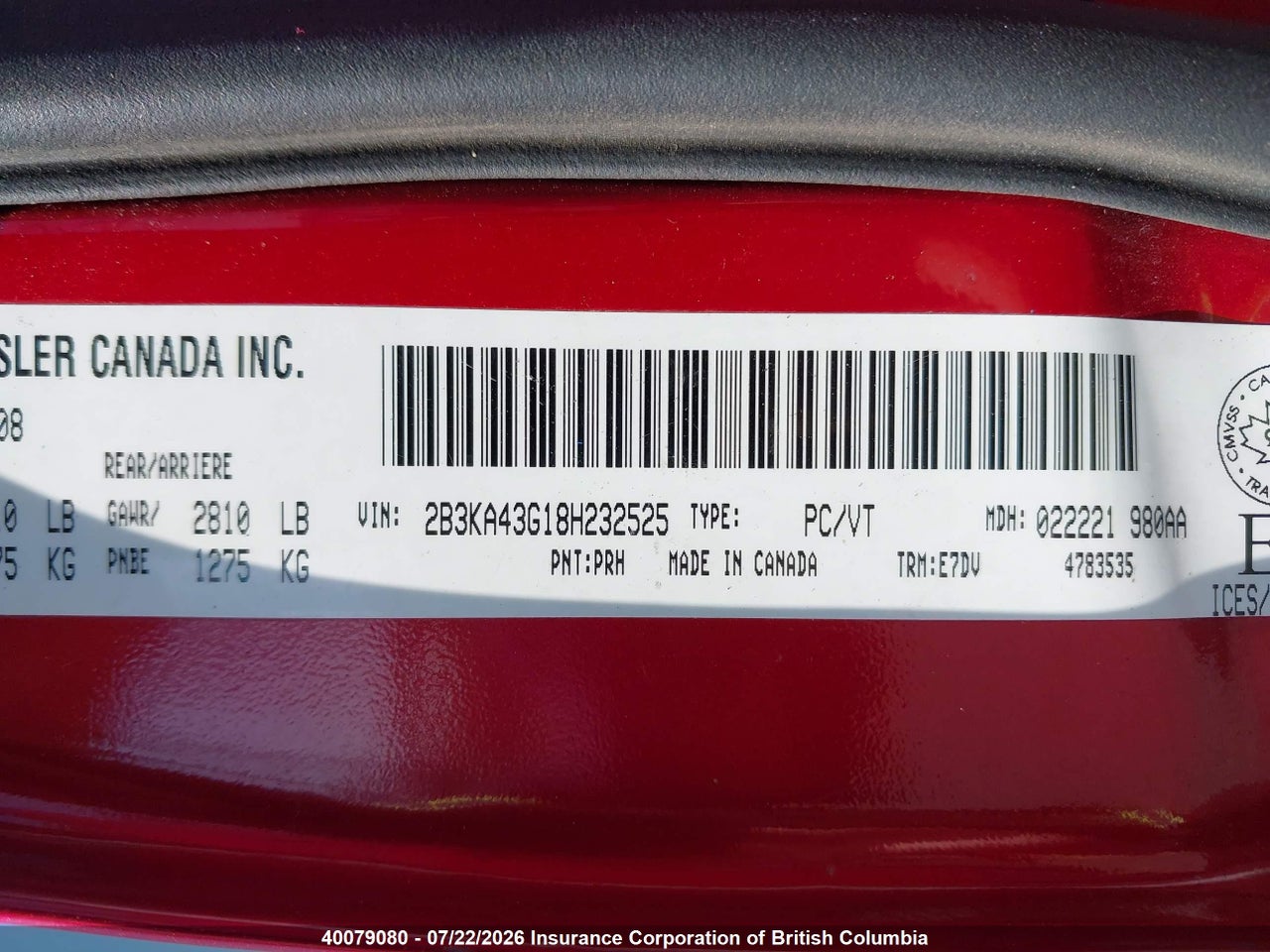 2008 DODGE CHARGER thumbnail 10