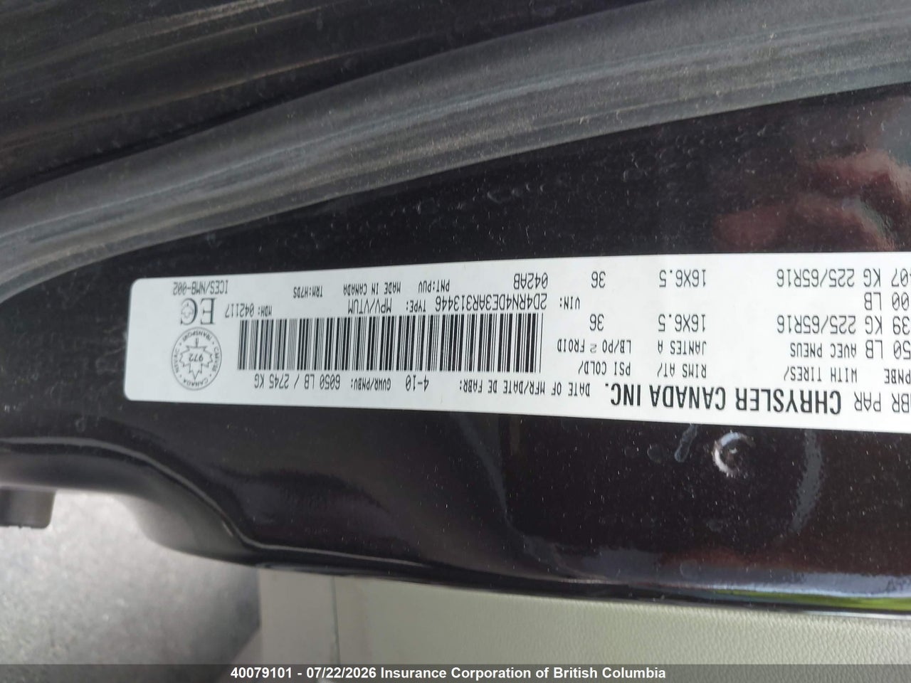 2010 DODGE GRAND CARAVAN SE thumbnail 10