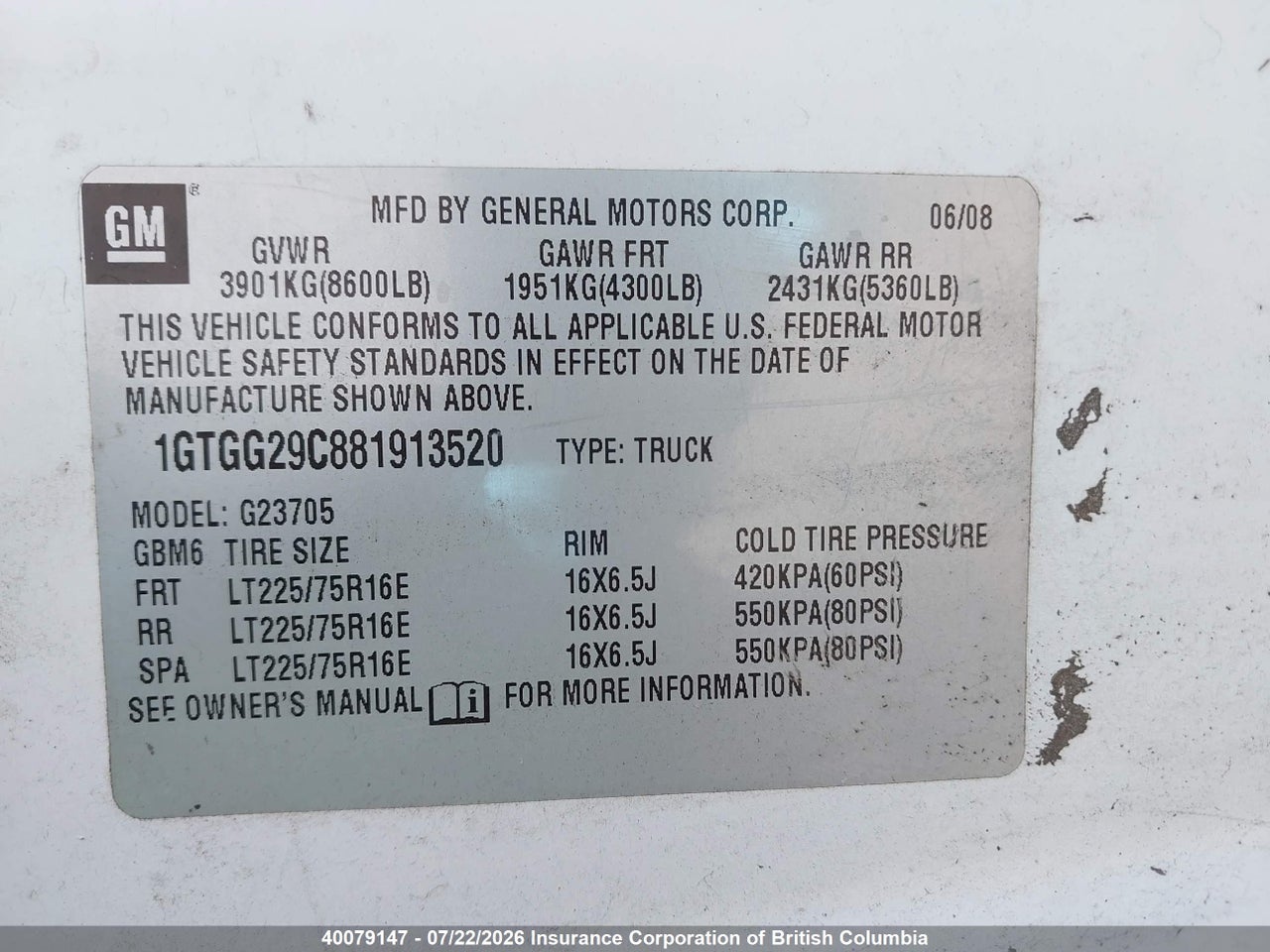 2008 GMC SAVANA WORK VAN thumbnail 10