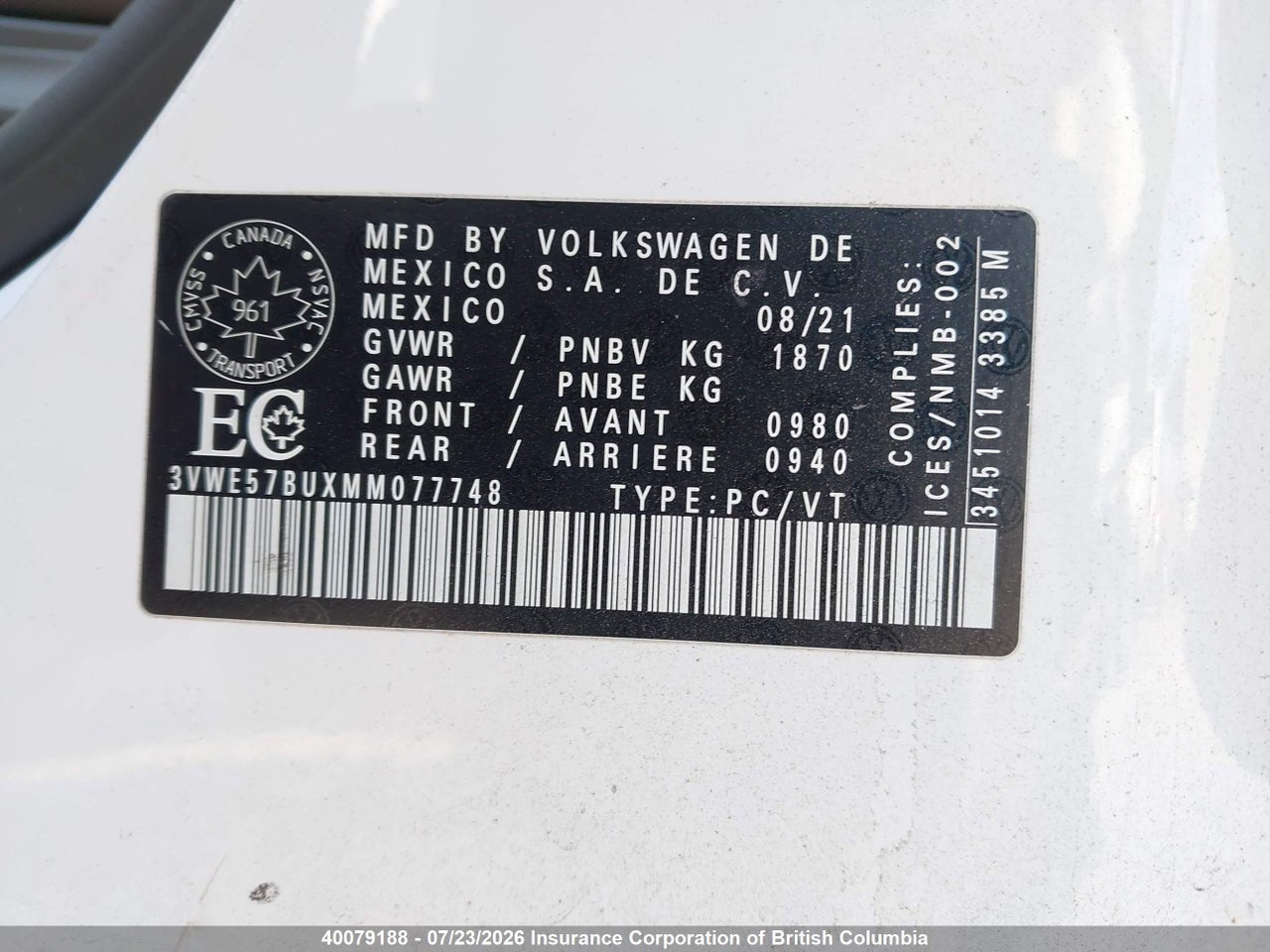 2021 VOLKSWAGEN JETTA thumbnail 10