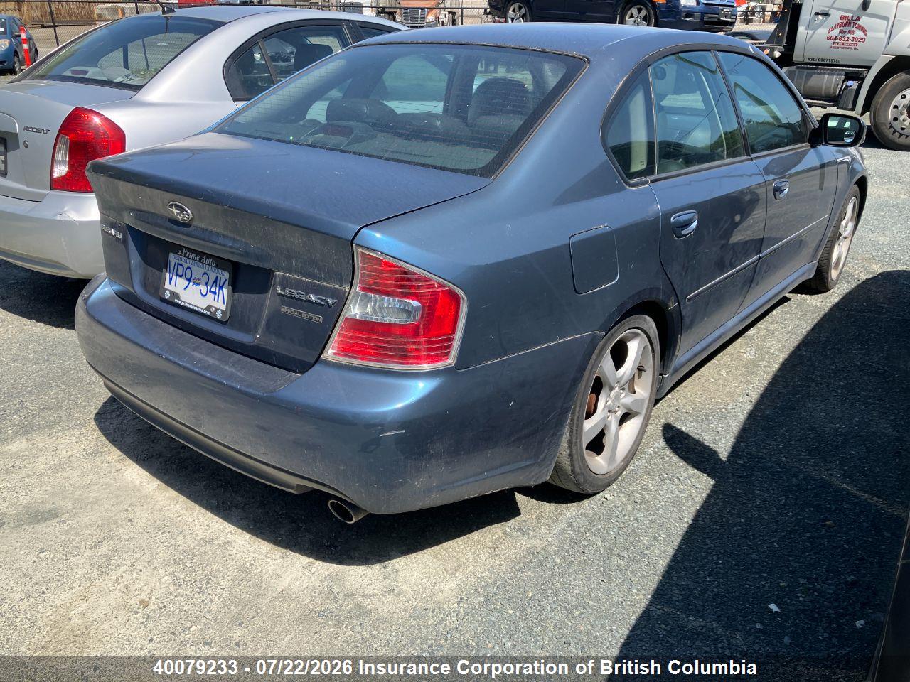 2006 SUBARU LEGACY 2.5I thumbnail 6