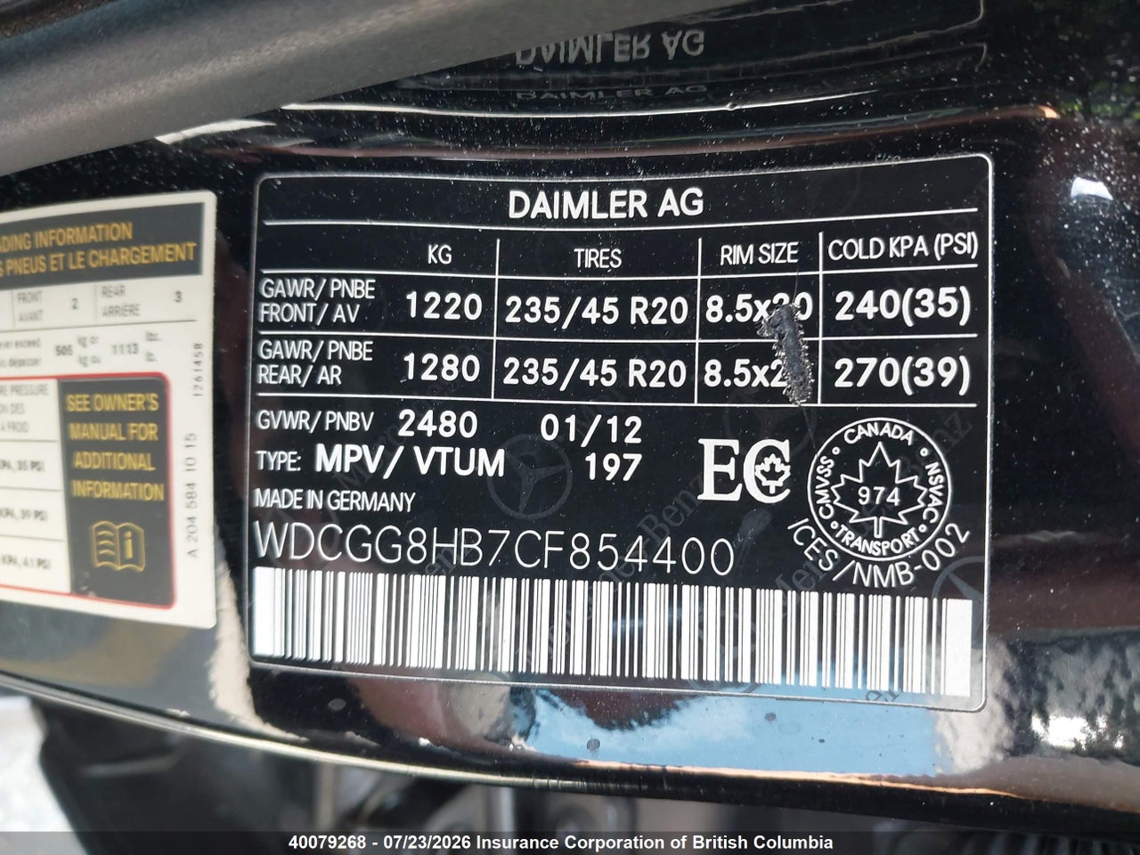 2012 MERCEDES BENZ GLK 350 4MATIC thumbnail 10