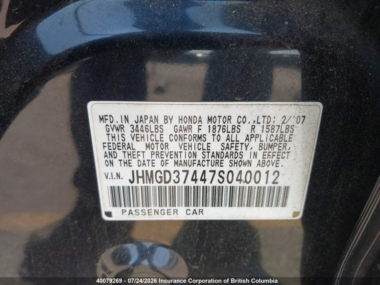2007 HONDA FIT thumbnail 10