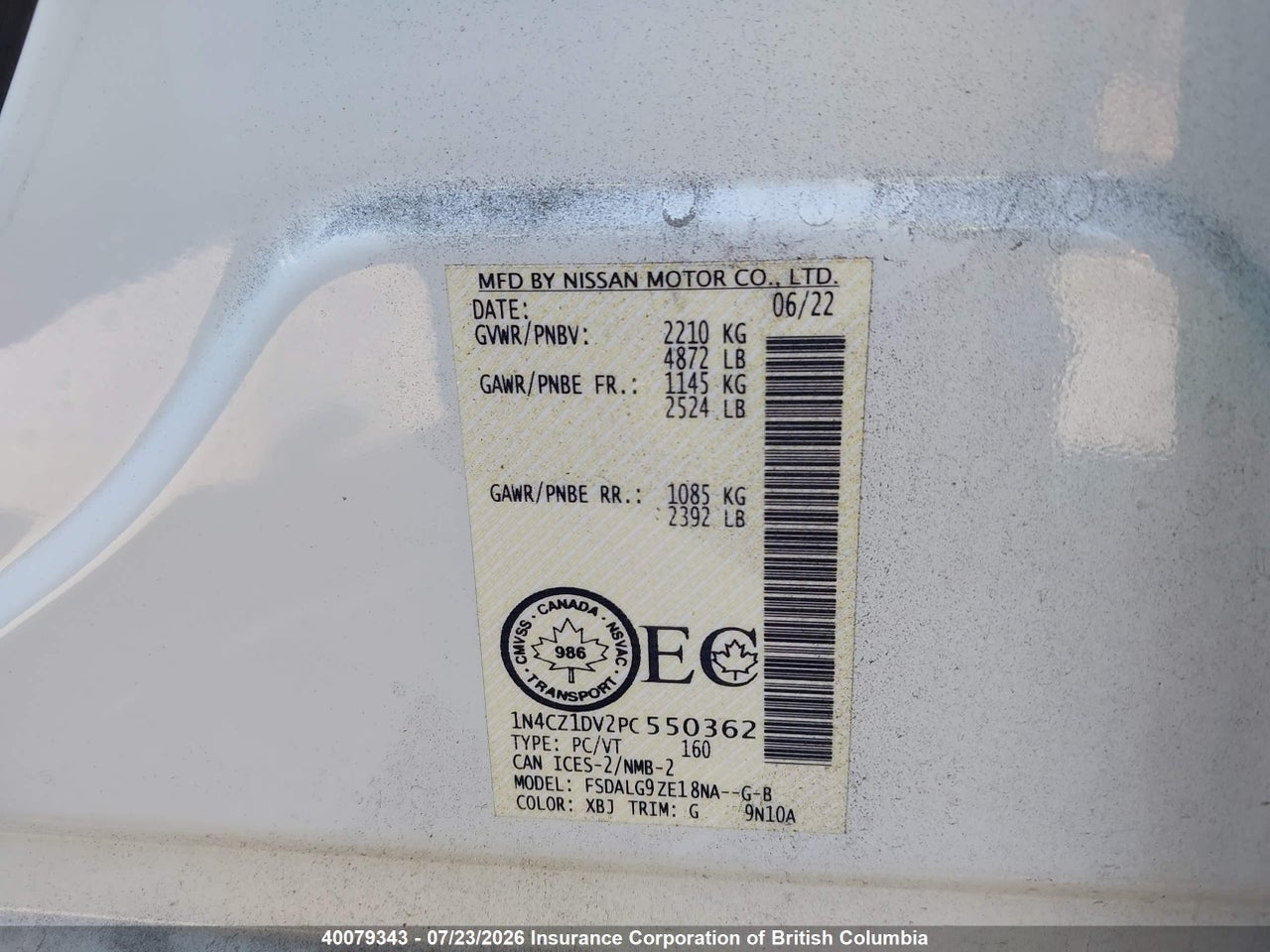 2023 NISSAN LEAF thumbnail 10