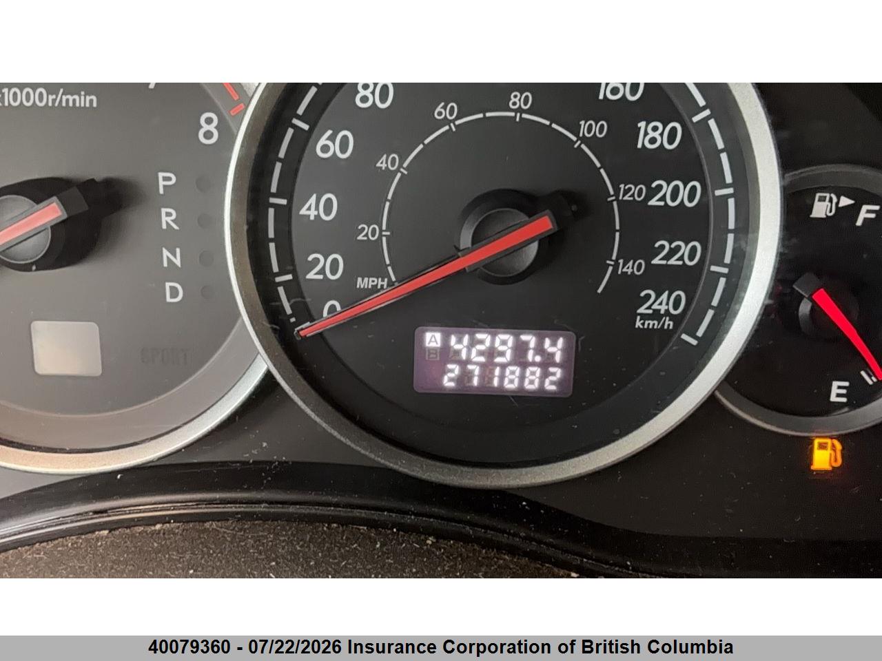 2007 SUBARU OUTBACK OUTBACK 2.5I thumbnail 12