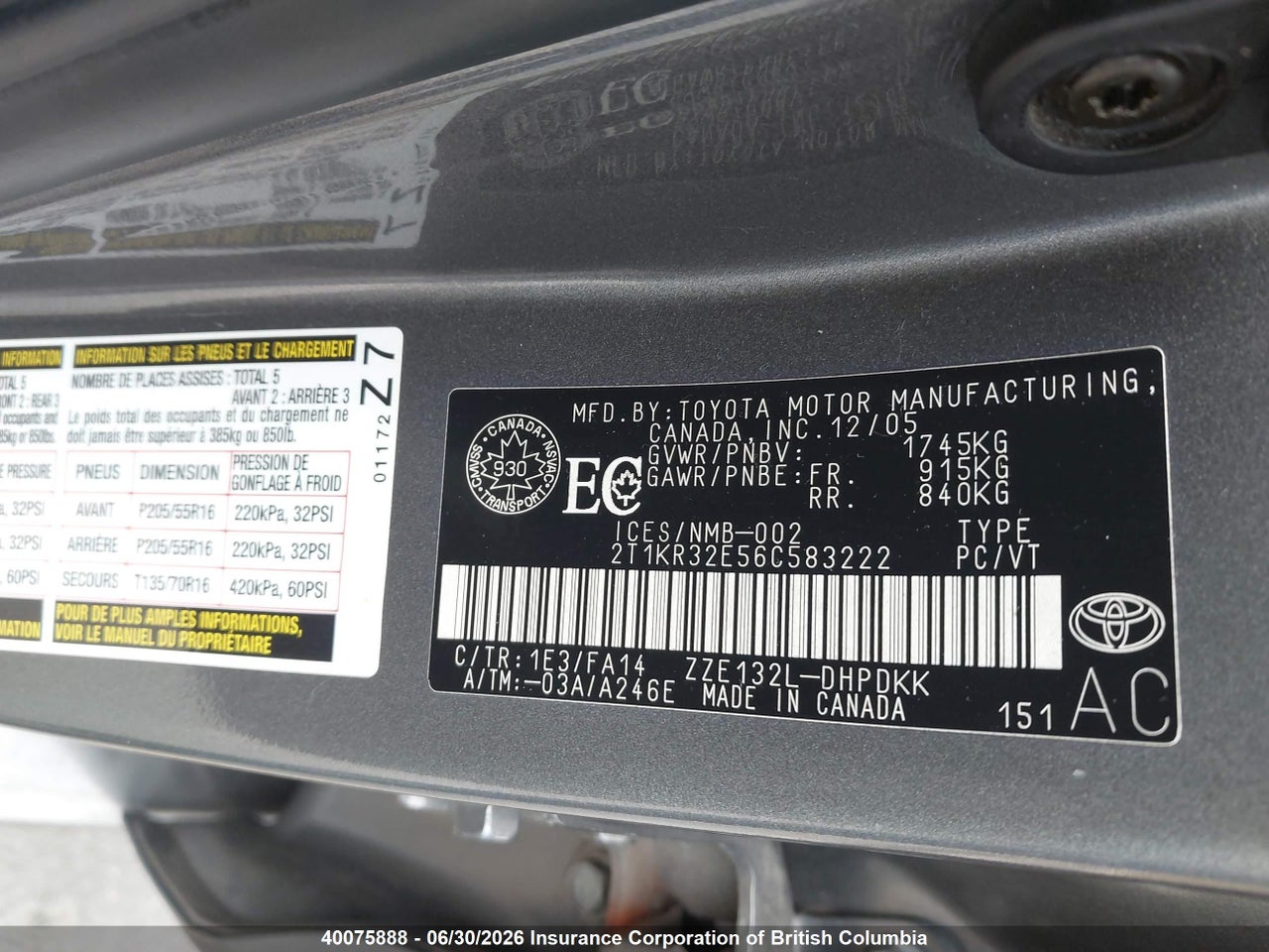 2006 TOYOTA COROLLA MATRIX XR thumbnail 10