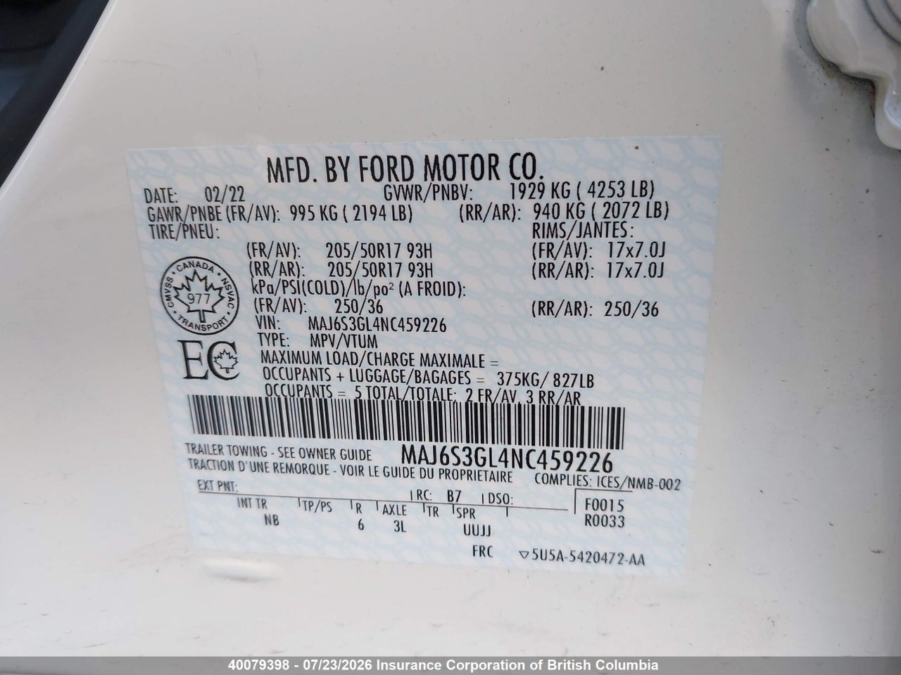 2022 FORD ECOSPORT SE thumbnail 10