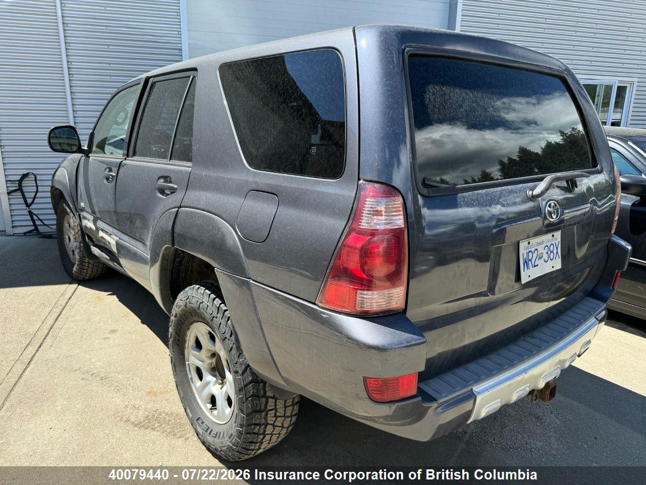 2003 TOYOTA 4RUNNER SR5/SPORT thumbnail 4
