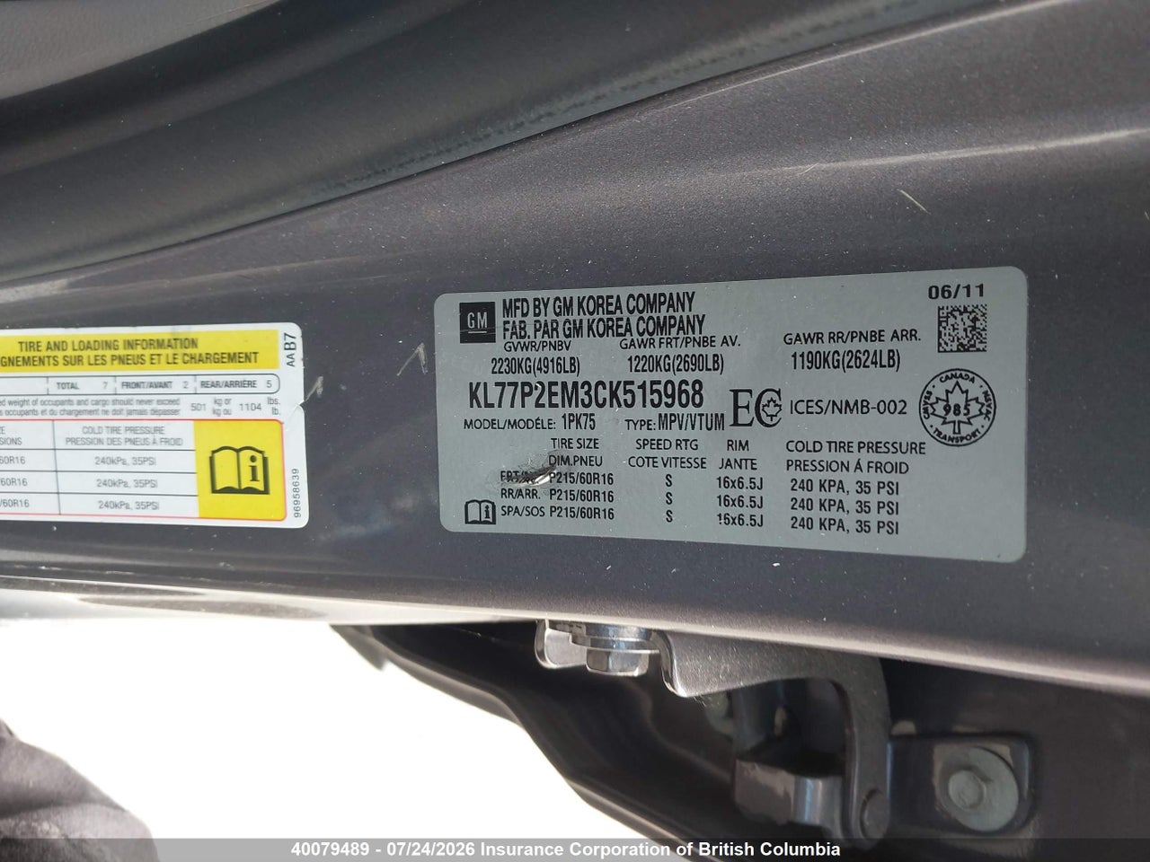 2012 CHEVROLET ORLANDO LT thumbnail 10