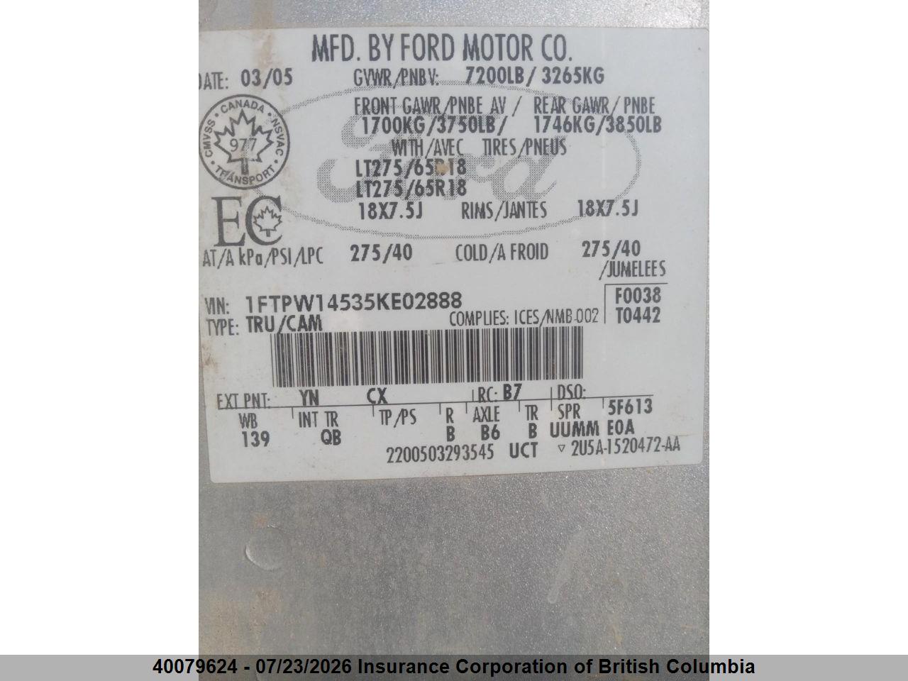 2005 FORD F150 thumbnail 10