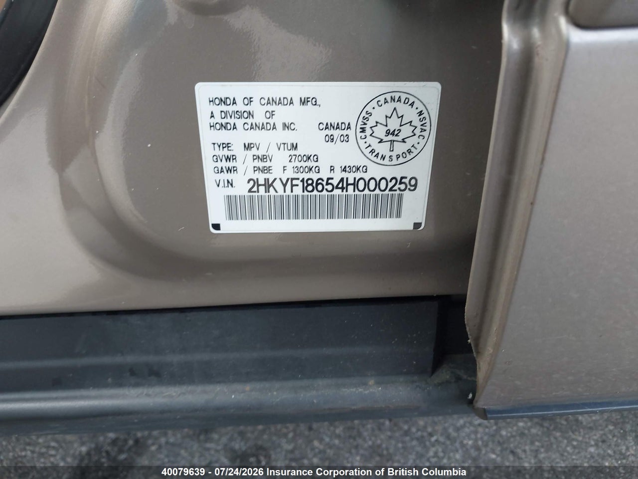 2004 HONDA PILOT thumbnail 10