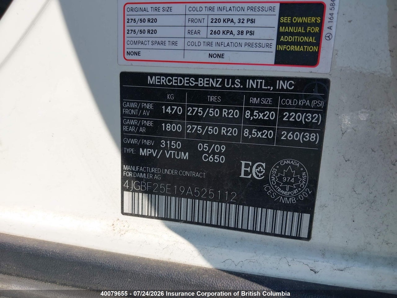 2009 MERCEDES BENZ GL 320 BLUETEC 4MATIC thumbnail 10