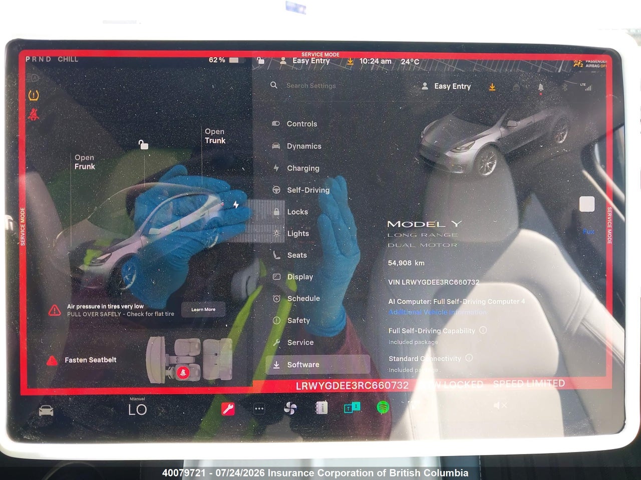2024 TESLA MODEL Y LONG RANGE thumbnail 8