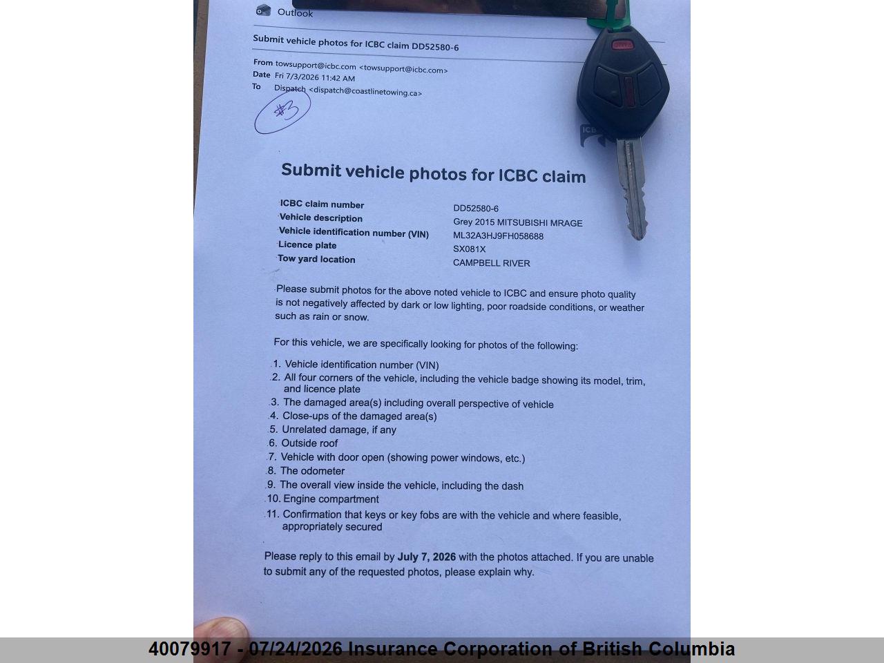 2015 MITSUBISHI MIRAGE DE thumbnail 11