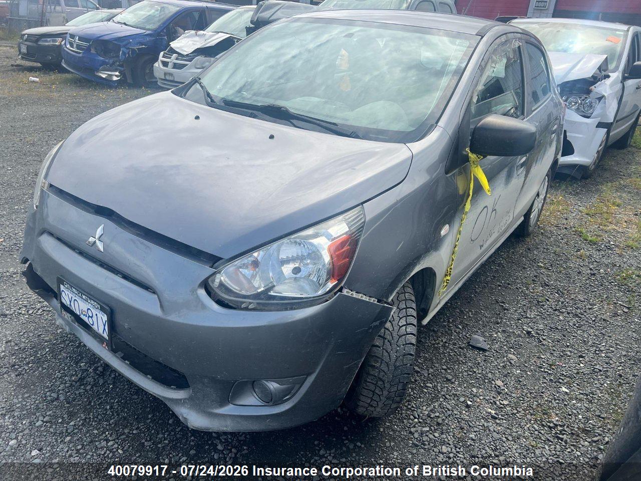 2015 MITSUBISHI MIRAGE DE thumbnail 3