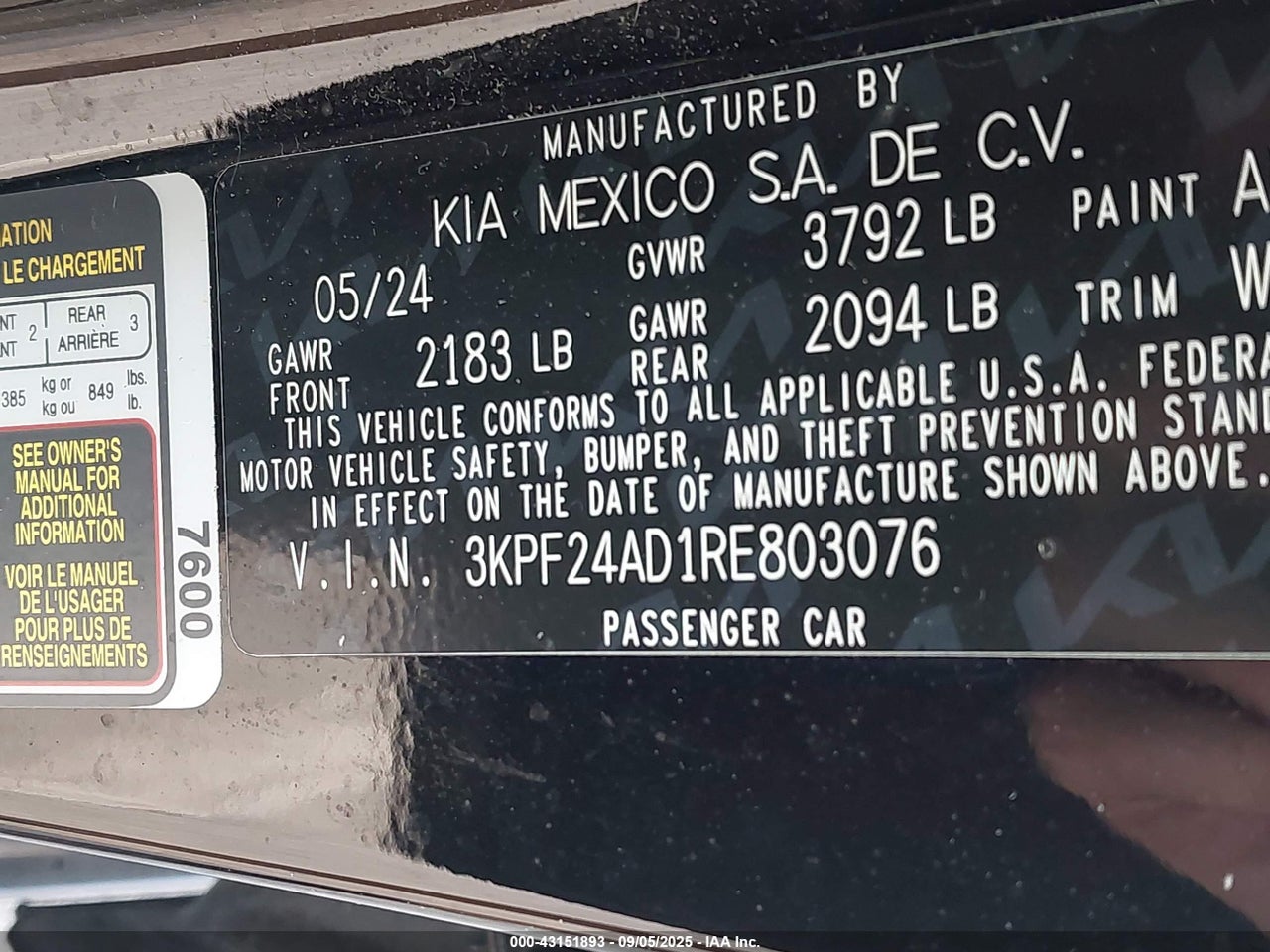 2024 KIA FORTE LX thumbnail 10