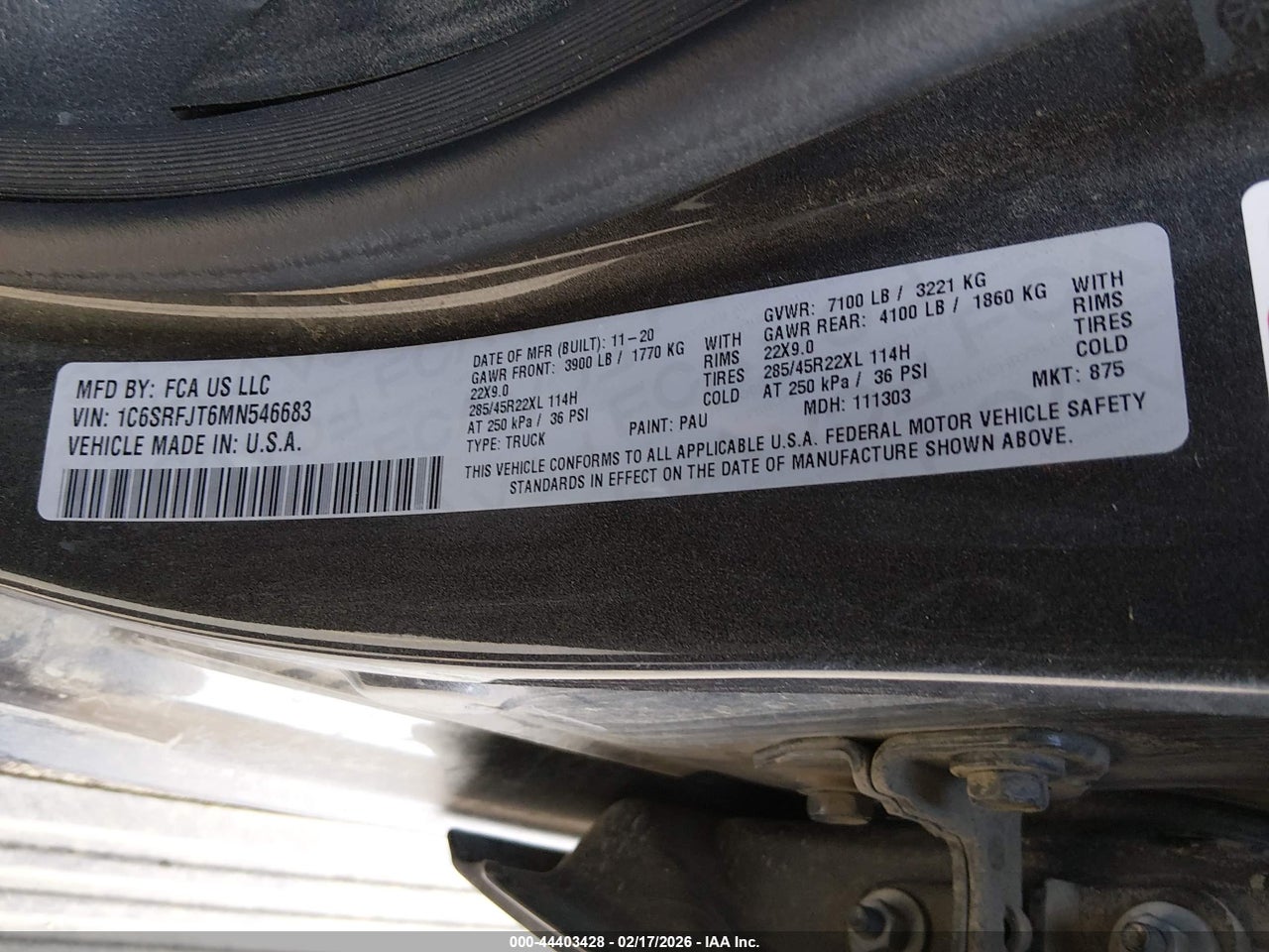 2021 RAM 1500 LARAMIE  4X4 5'7 BOX thumbnail 10