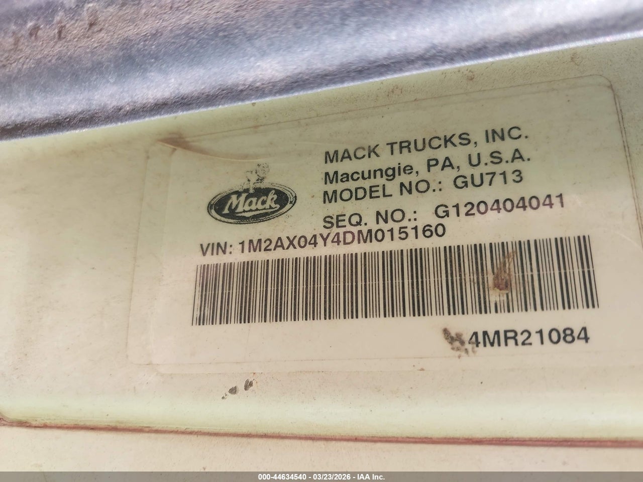 2013 MACK 700 GU700 thumbnail 10