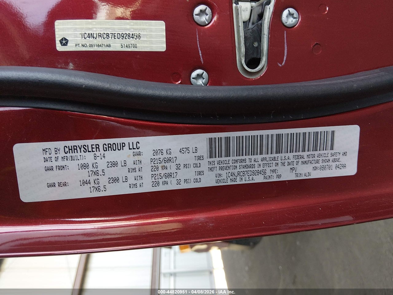 2014 JEEP PATRIOT LIMITED thumbnail 10