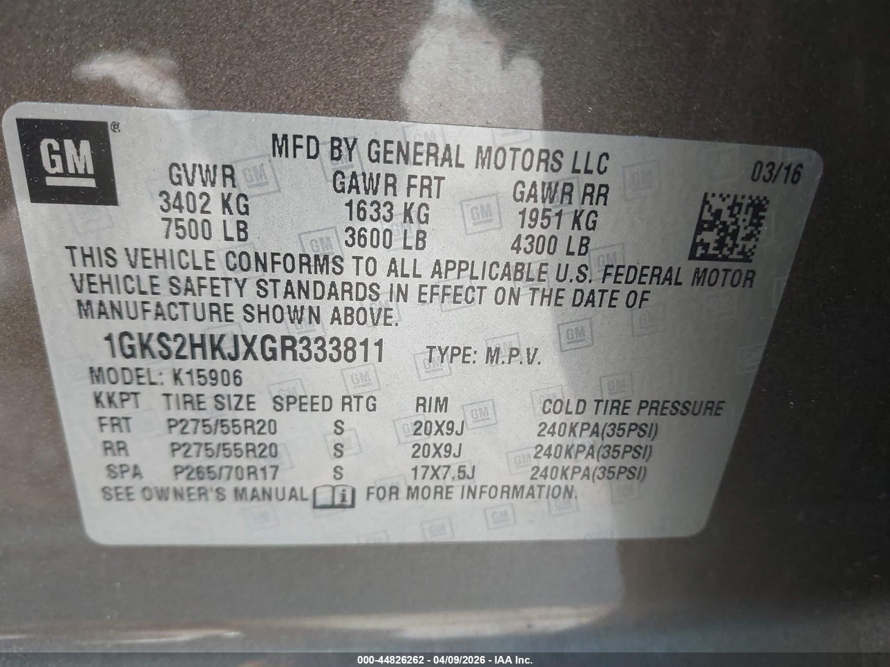 2016 GMC YUKON XL DENALI thumbnail 10