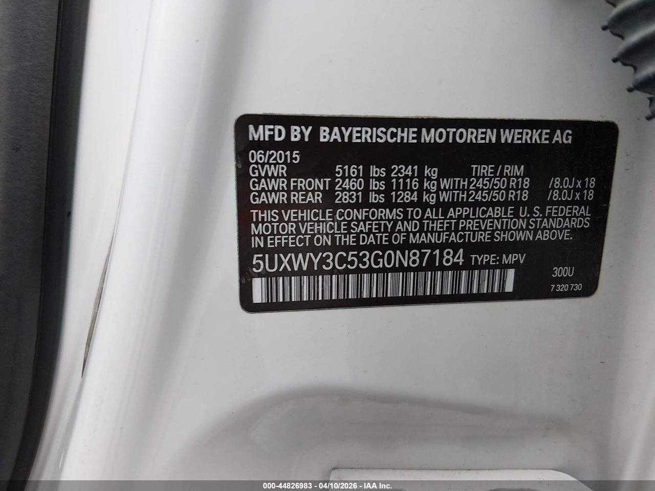 2016 BMW X3 XDRIVE28D thumbnail 10