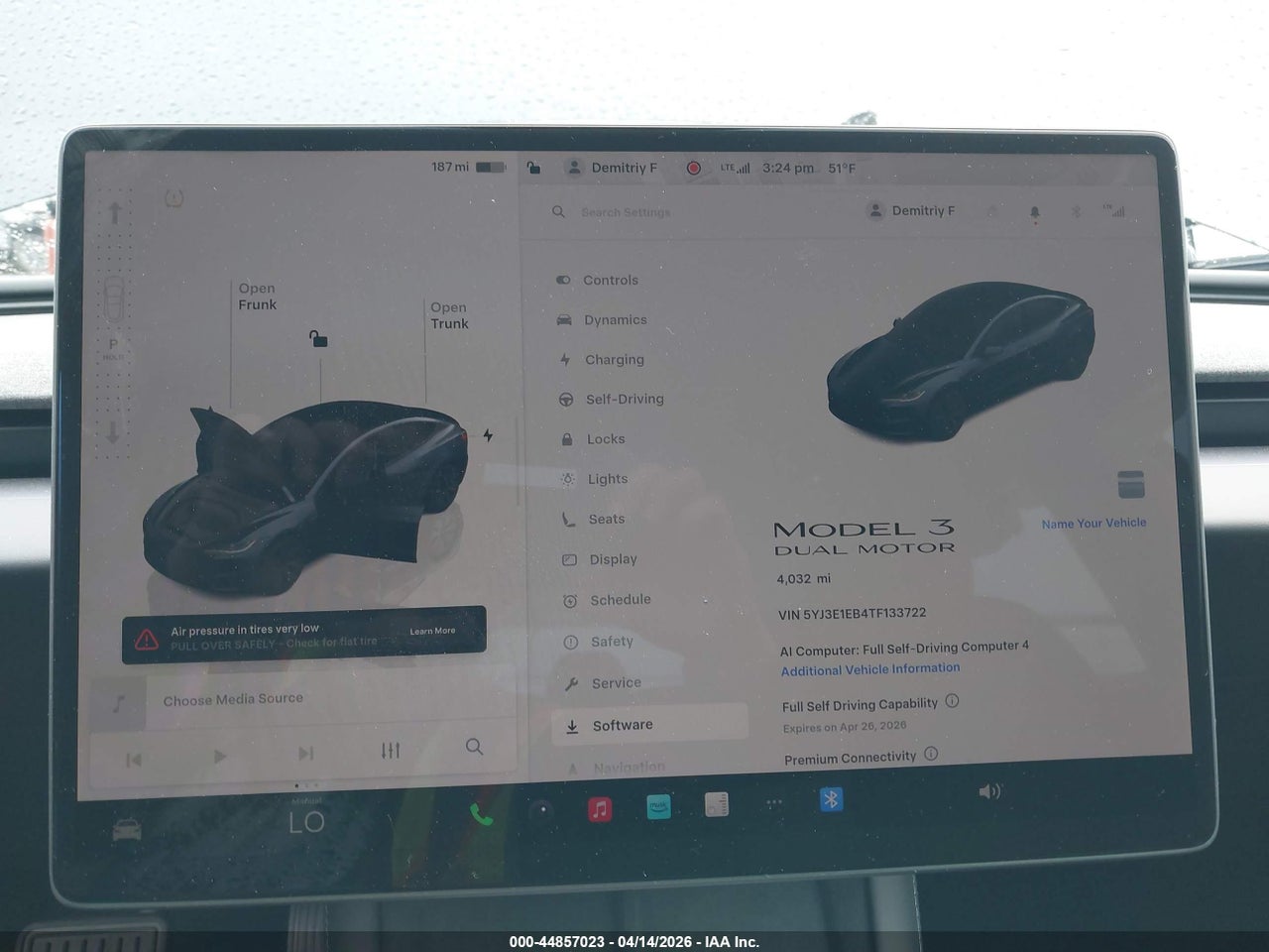 2026 TESLA MODEL 3 PREMIUM ALL-WHEEL DRIVE thumbnail 8