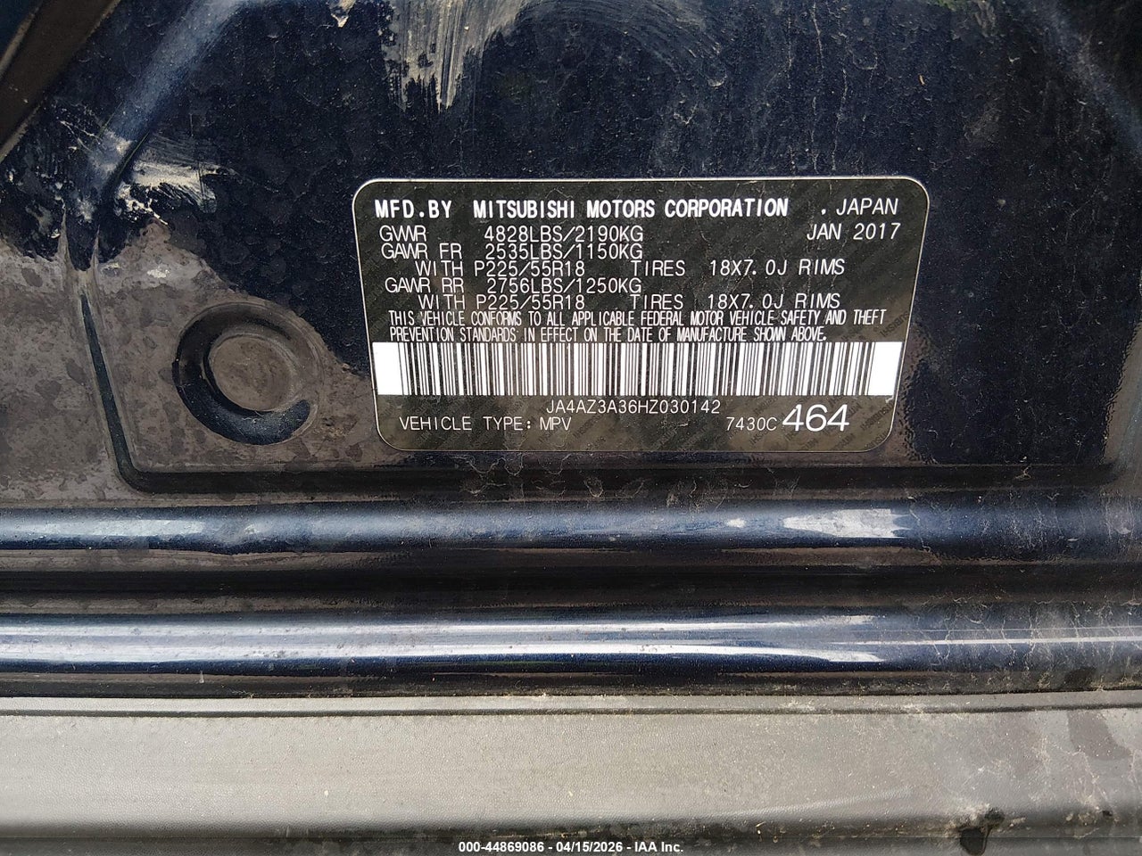 2017 MITSUBISHI OUTLANDER SE/SEL thumbnail 10