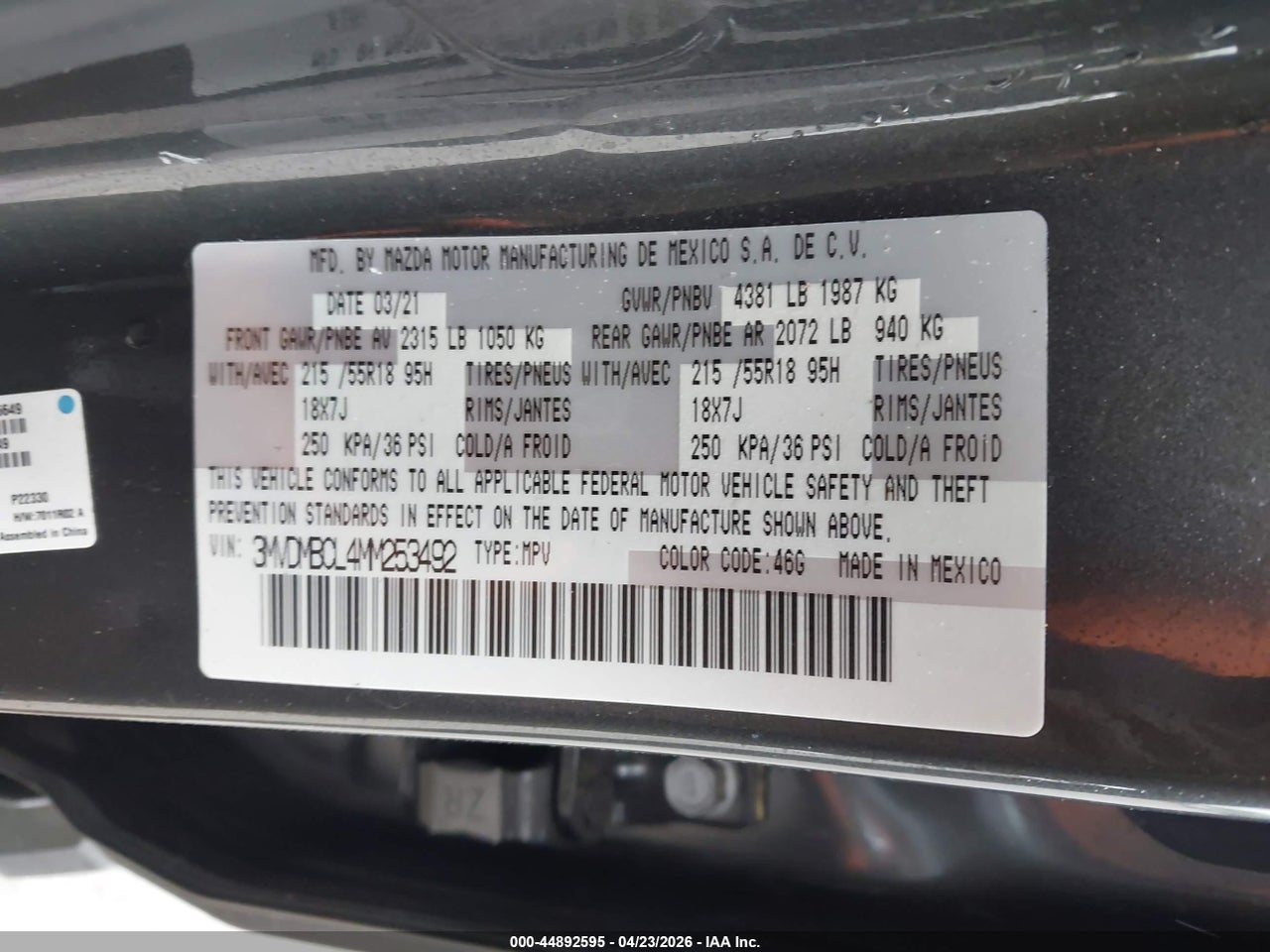 2021 MAZDA CX-30 PREFERRED thumbnail 10