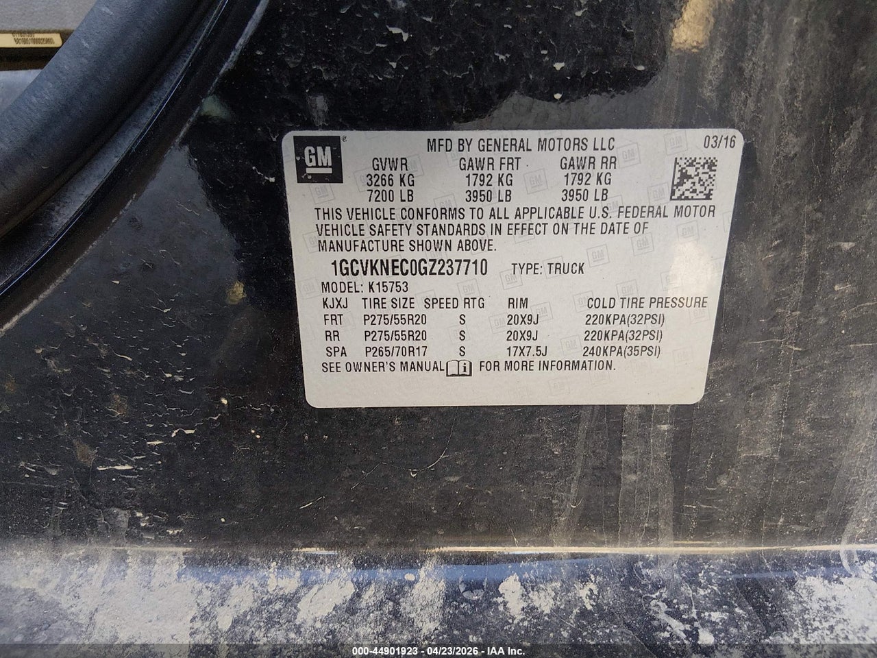 2016 CHEVROLET SILVERADO 1500 WT thumbnail 10