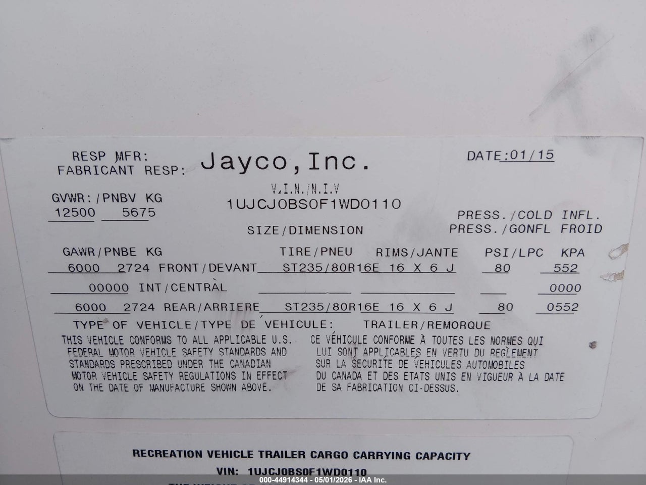 2015 JAYCO OTHER   thumbnail 10