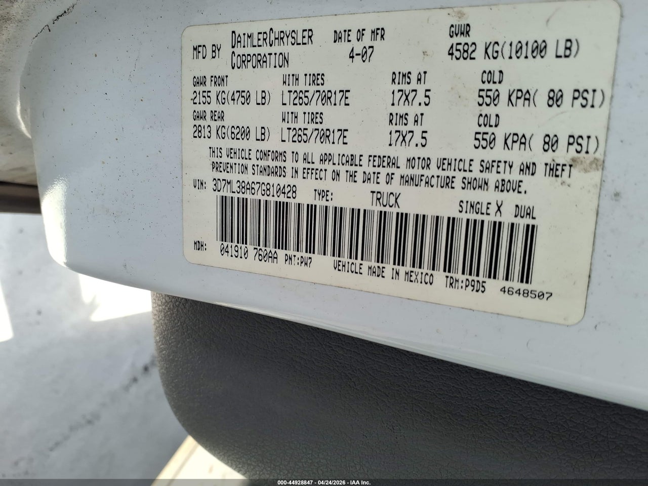 2007 DODGE RAM 3500 ST thumbnail 10