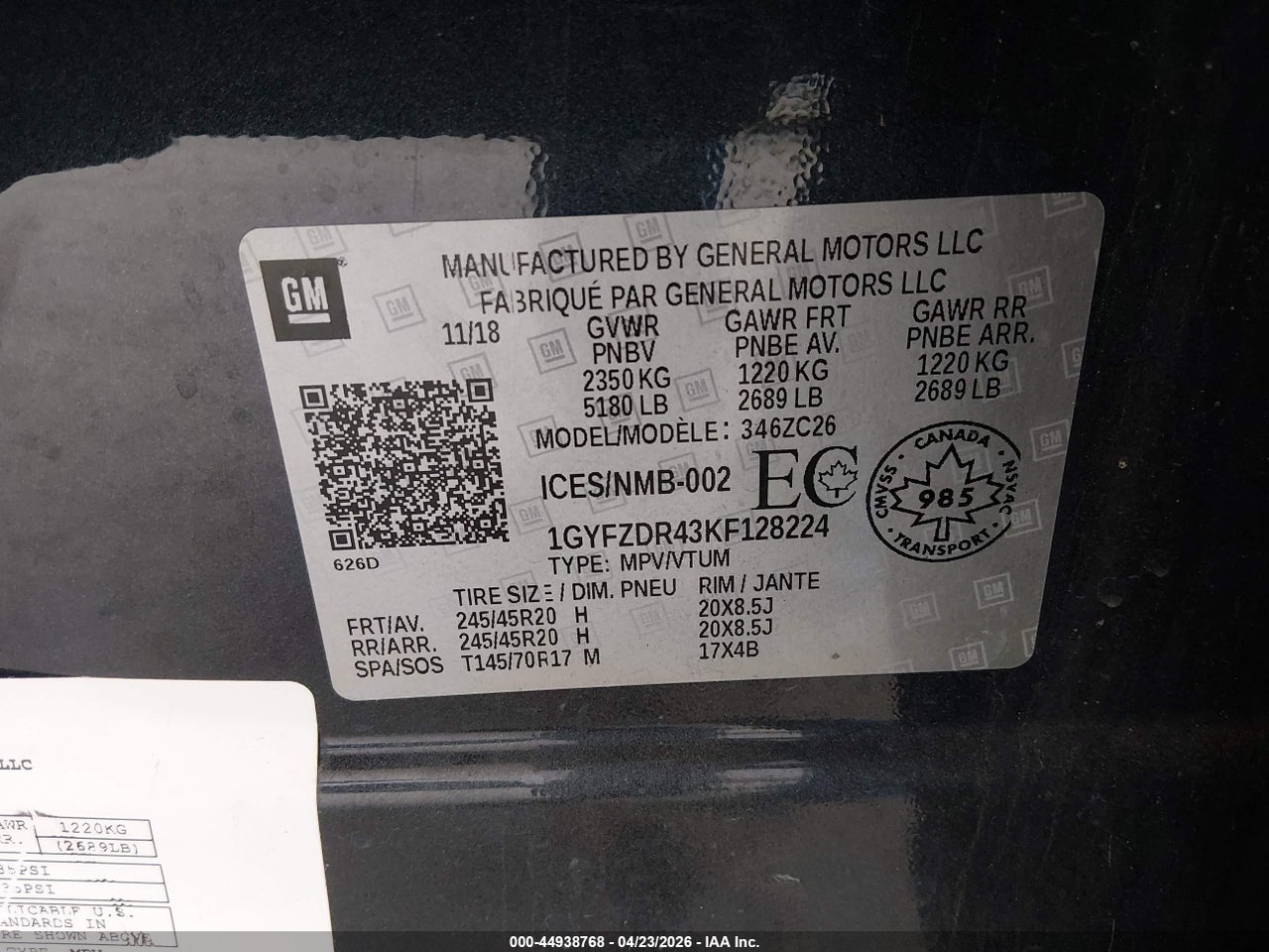 2019 CADILLAC XT4 PREMIUM LUXURY thumbnail 10