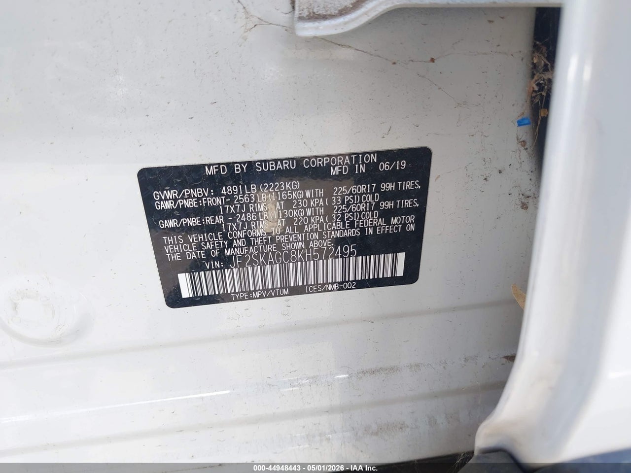 2019 SUBARU FORESTER PREMIUM thumbnail 10