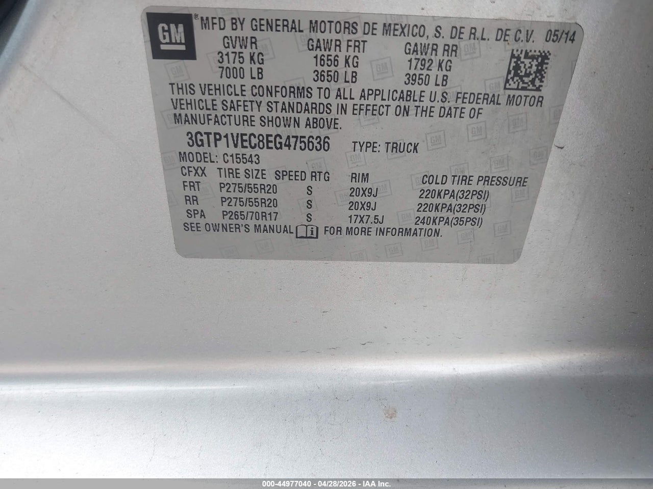 2014 GMC SIERRA 1500 SLT thumbnail 10