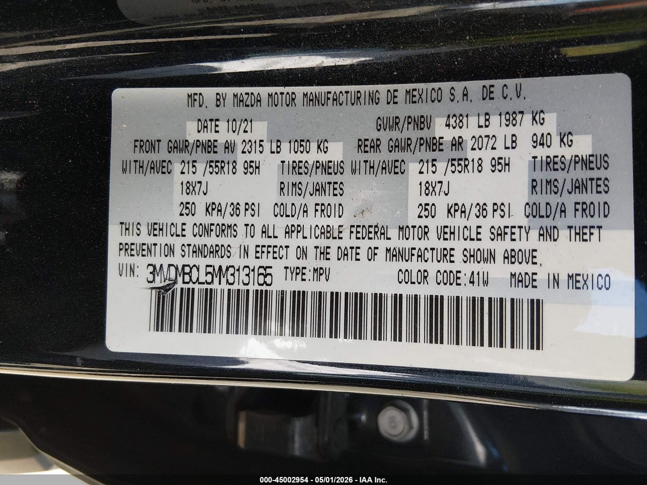 2021 MAZDA CX-30 PREFERRED thumbnail 10