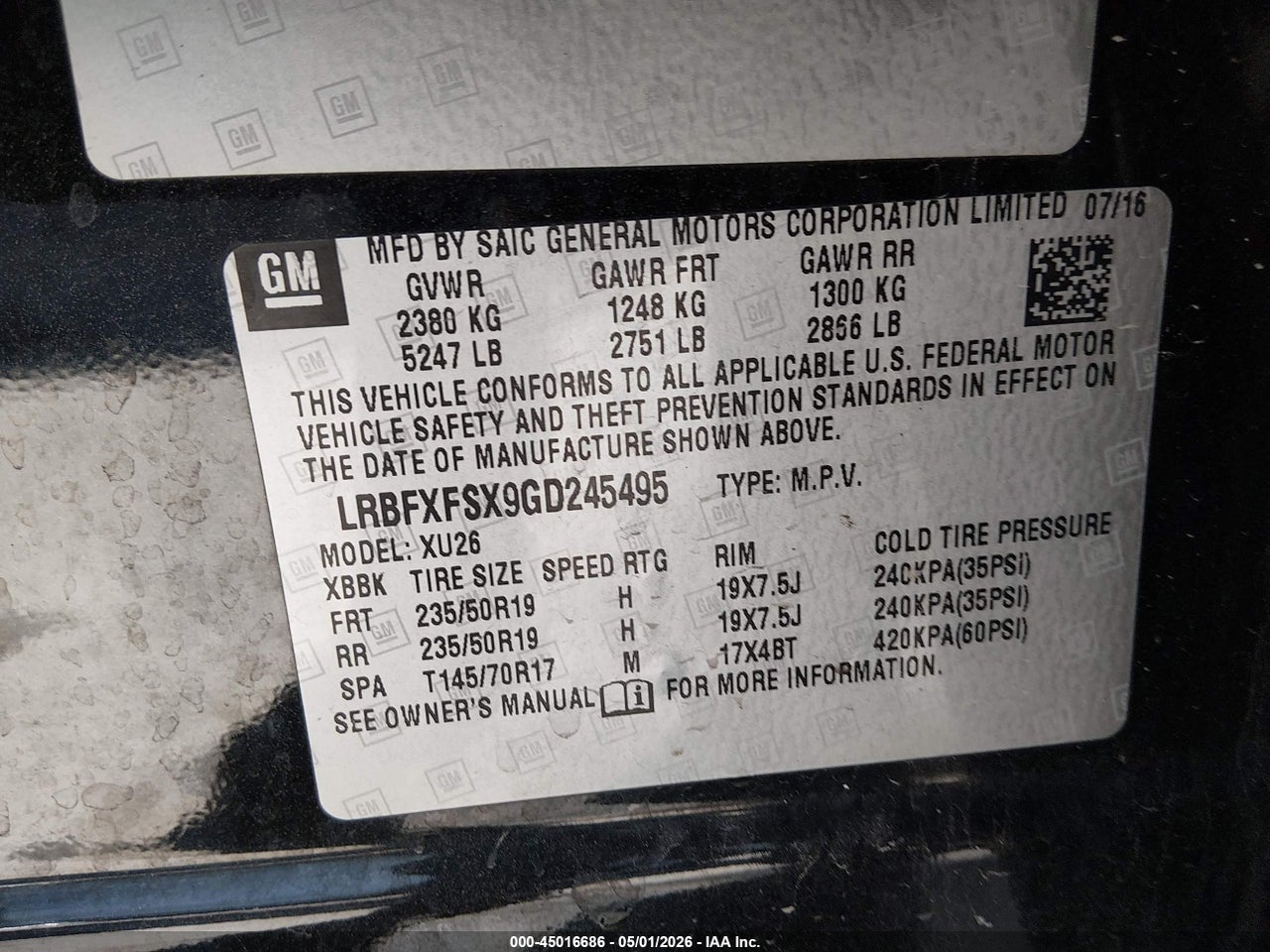 2016 BUICK ENVISION PREMIUM II thumbnail 10