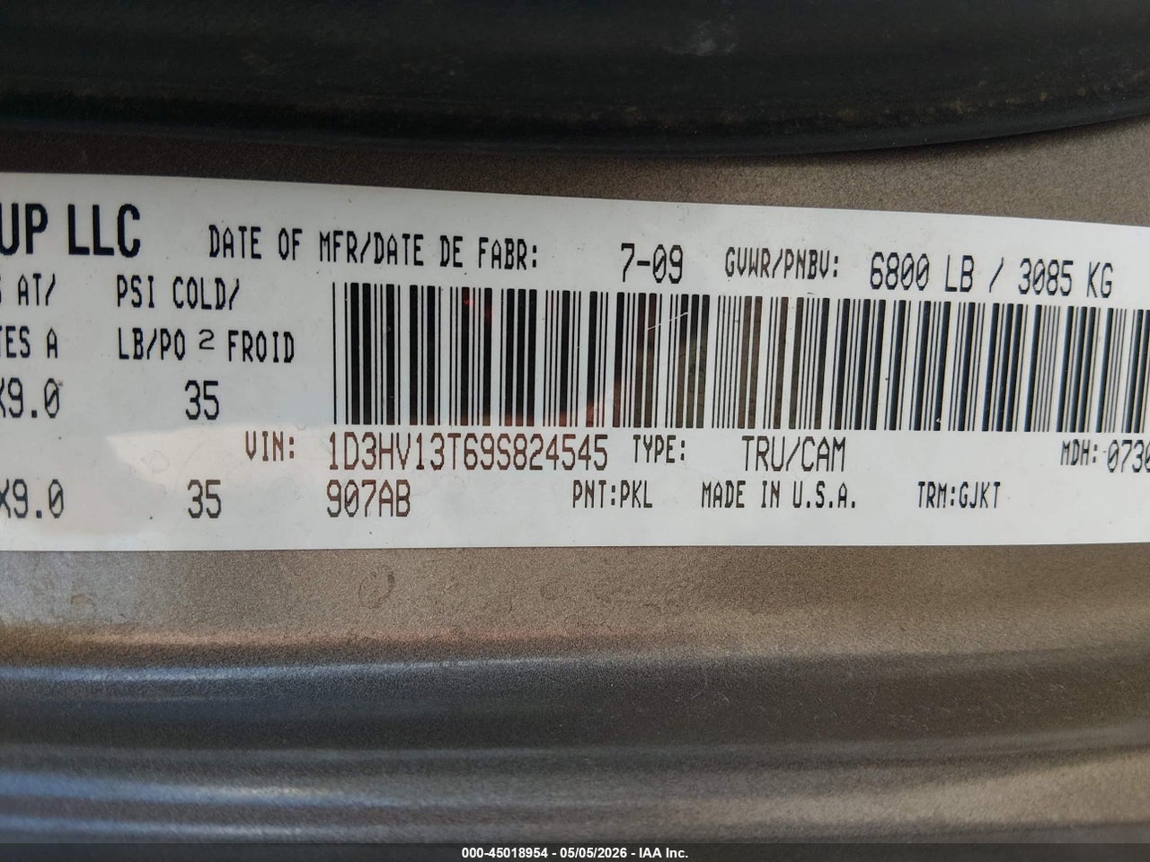 2009 DODGE RAM 1500 LARAMIE thumbnail 10