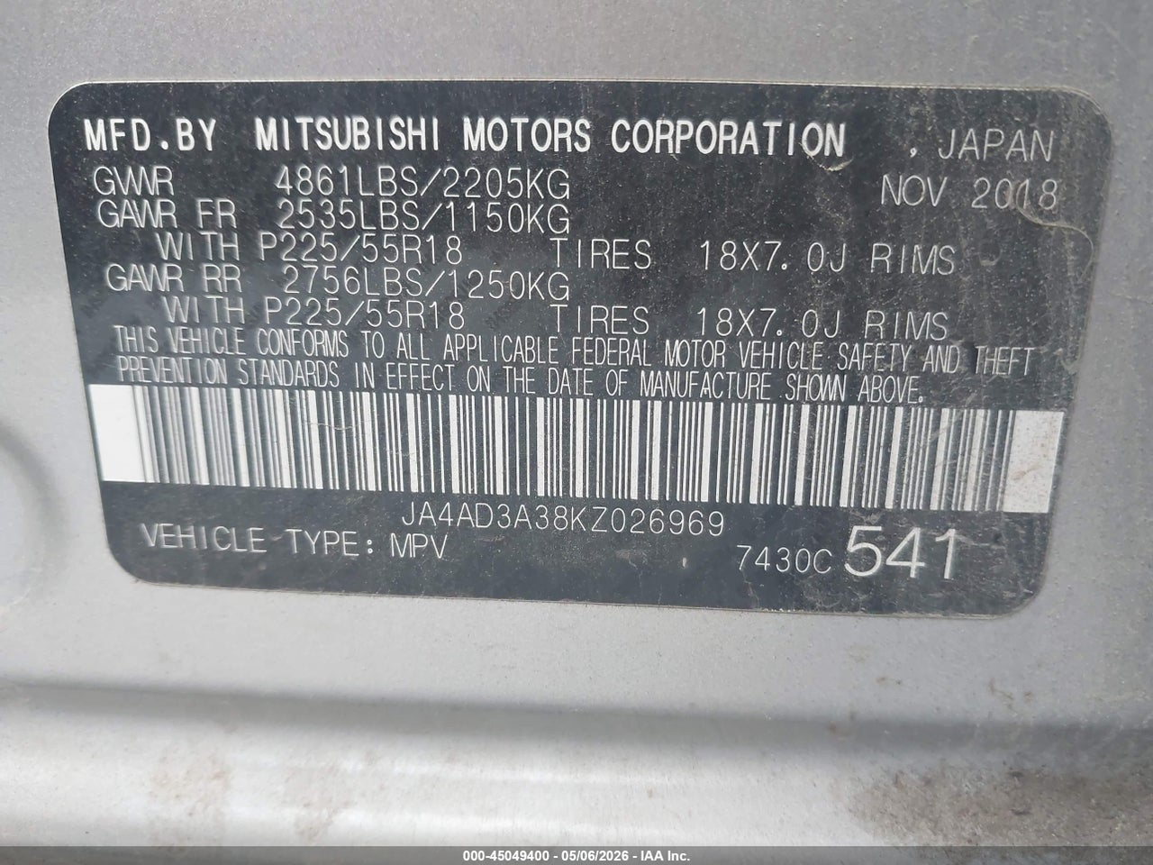 2019 MITSUBISHI OUTLANDER SEL thumbnail 10