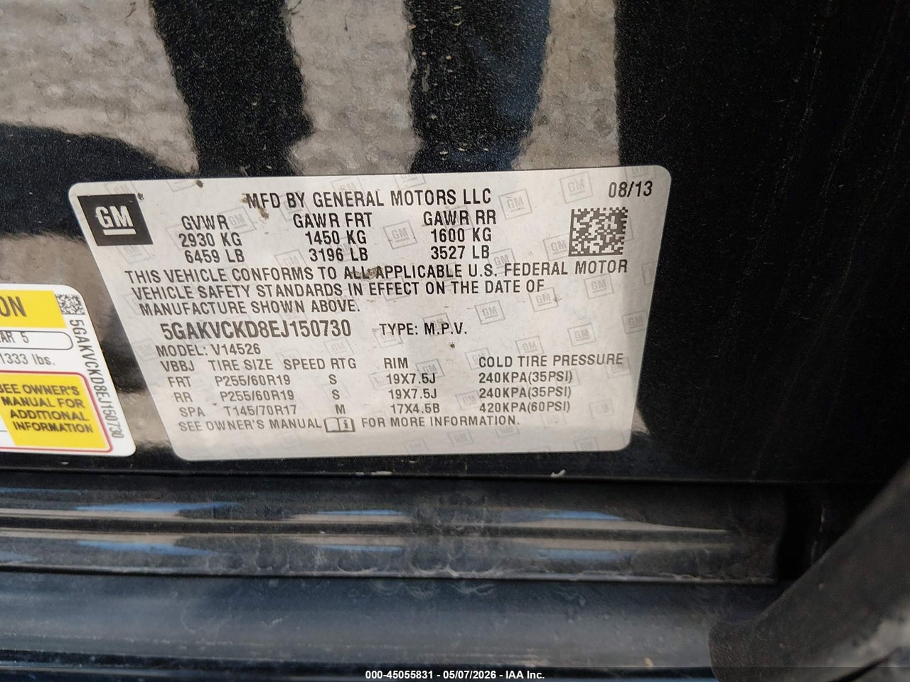 2014 BUICK ENCLAVE PREMIUM thumbnail 10