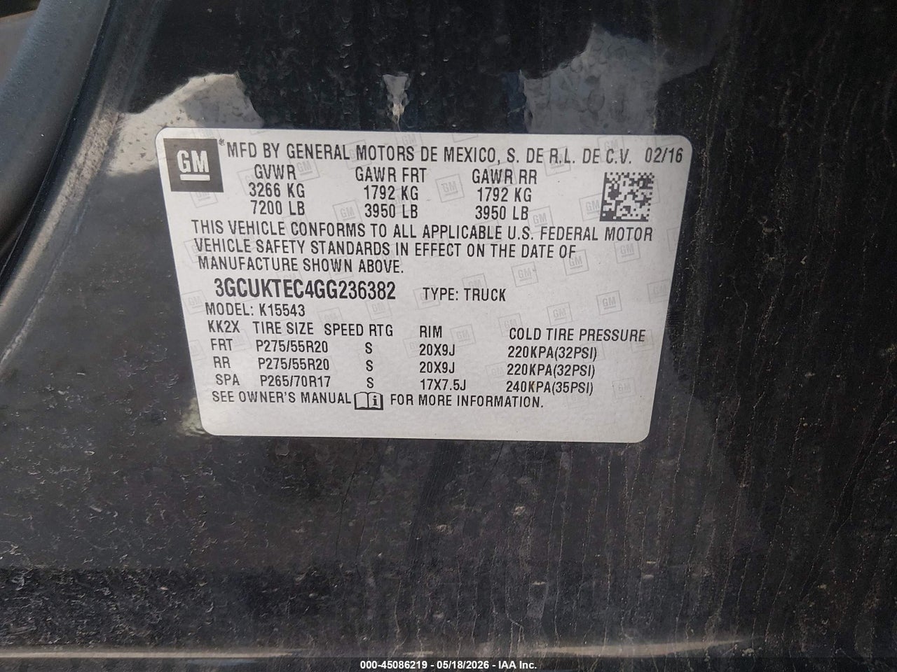2016 CHEVROLET SILVERADO 1500 HIGH COUNTRY thumbnail 10