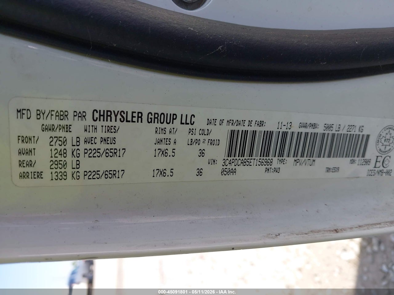 2014 DODGE JOURNEY CVP/SE PLUS thumbnail 10