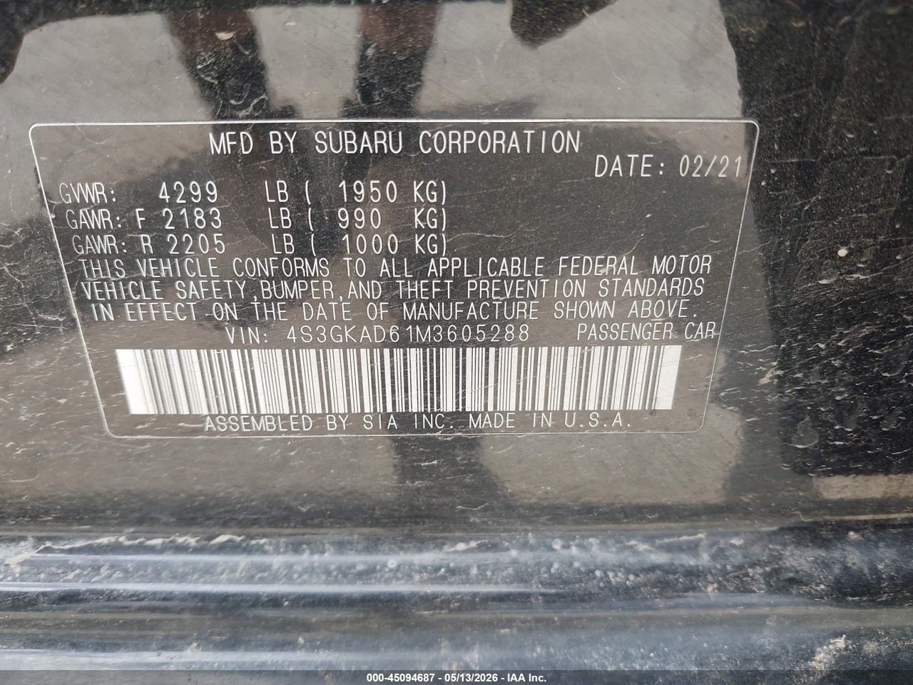 2021 SUBARU IMPREZA PREMIUM thumbnail 10