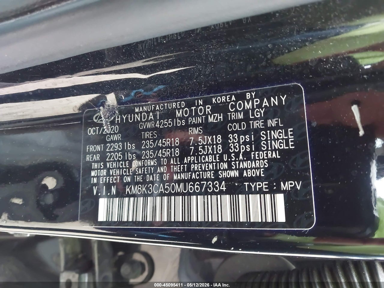 2021 HYUNDAI KONA LIMITED thumbnail 10
