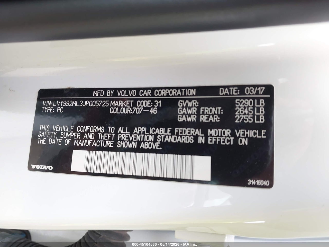 2018 VOLVO S90 T6 INSCRIPTION thumbnail 10